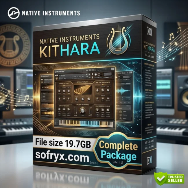Kithara 1.0.2 cinematic guitar library for Kontakt 8 with 300 plus presets at Sofryx