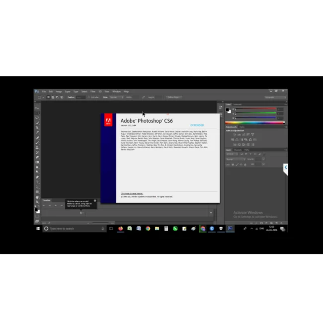Professional photo editing workflow in Adobe Photoshop CS6 with layer management